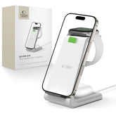 TECH-PROTECT QI15W-A36 CHARGEUR SANS FIL 3EN1 POUR APPLE BLANC