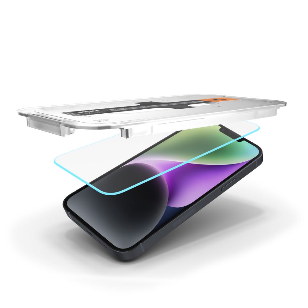 VERRE TREMPE SPIGEN GLAS.TR "EZ FIT" IPHONE 13 / 13 PRO / 14 / 16E