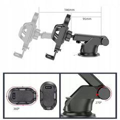 SUPPORT DE TÉLÉPHONE POUR VOITURE TECH-PROTECT MONTAGE UNIVERSEL NOIR