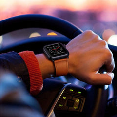 BRACELET DOOP LEATHERFIT APPLE WATCH 4 / 5 / 6 / 7 / 8 / 9 / SE / ULTRA 1 / 2 (42 / 44 / 45 / 49 MM) MARRON