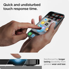 VERRE TREMPE SPIGEN GLAS.TR "EZ FIT" IPHONE 13 / 13 PRO / 14 / 16E