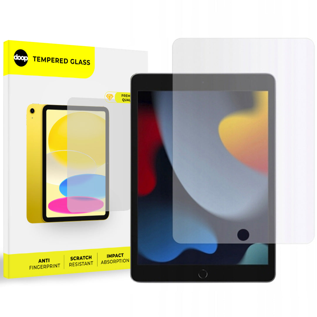 VERRE TREMPE POUR IPAD 10.2 7 / 8 / 9 / 2019-2021 DOOP GLASS PRO+ TRANSPARENT