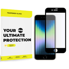 VERRE TREMPÉ DOOP POUR IPHONE 7 / 8 / SE 2020 / 2022 NOIR