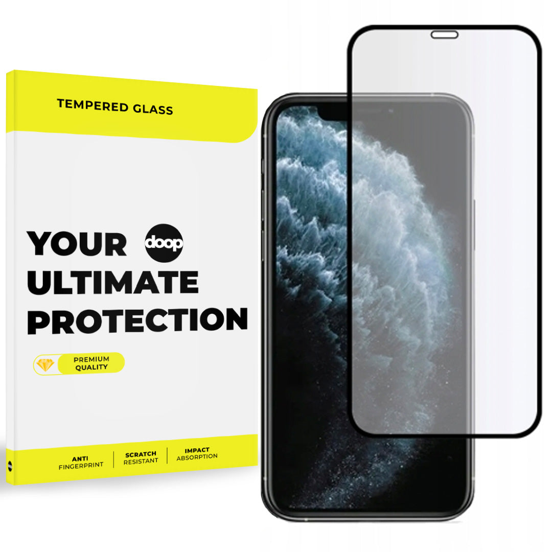 VERRE TREMPÉ DOOP POUR IPHONE X / XS / 11 PRO NOIR
