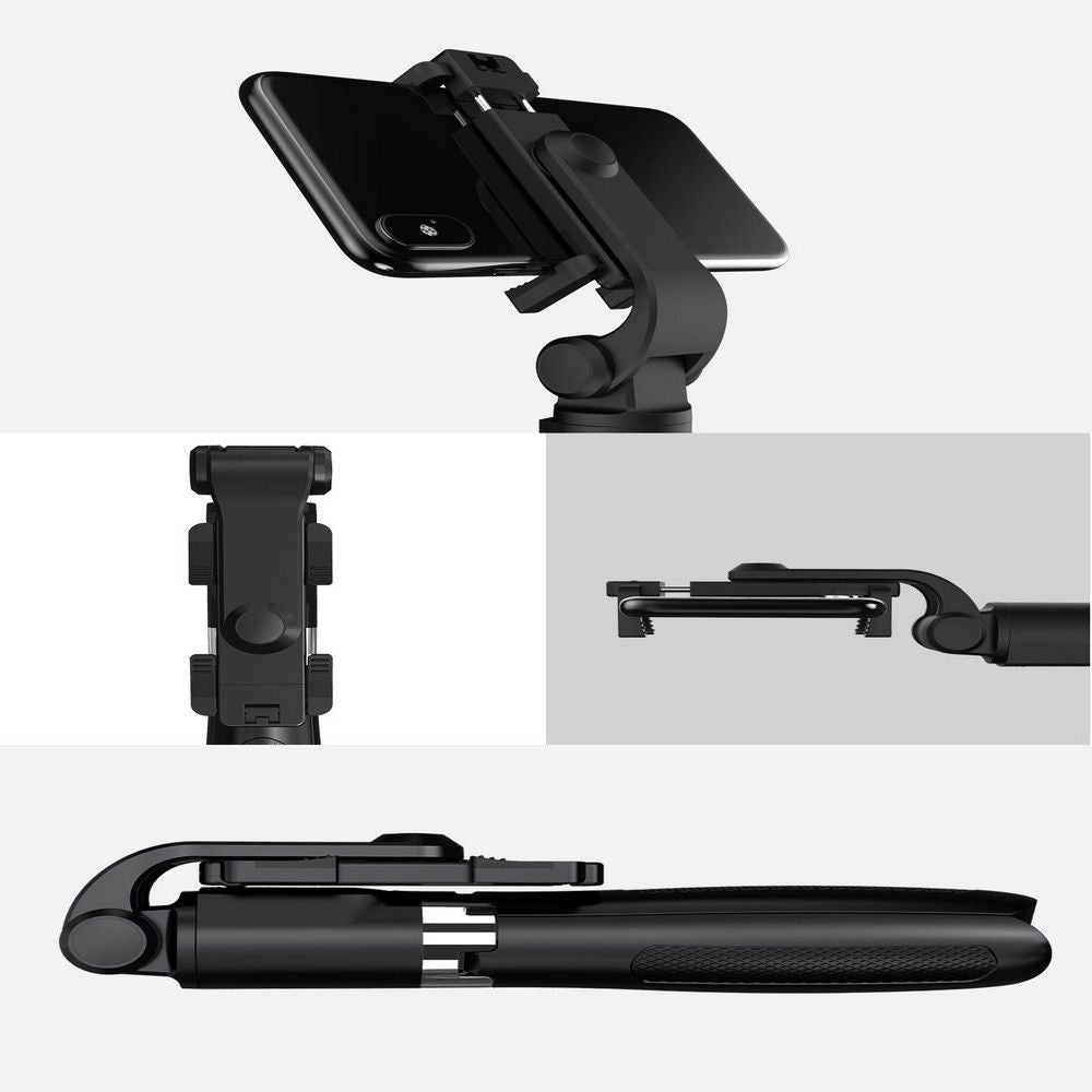 TECH-PROTECT L01S TRÉPIED SELFIE SANS FIL NOIR