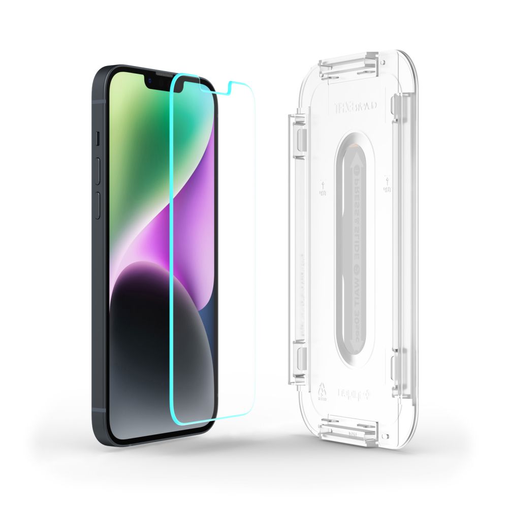 VERRE TREMPE SPIGEN GLAS.TR "EZ FIT" IPHONE 13 / 13 PRO / 14 / 16E