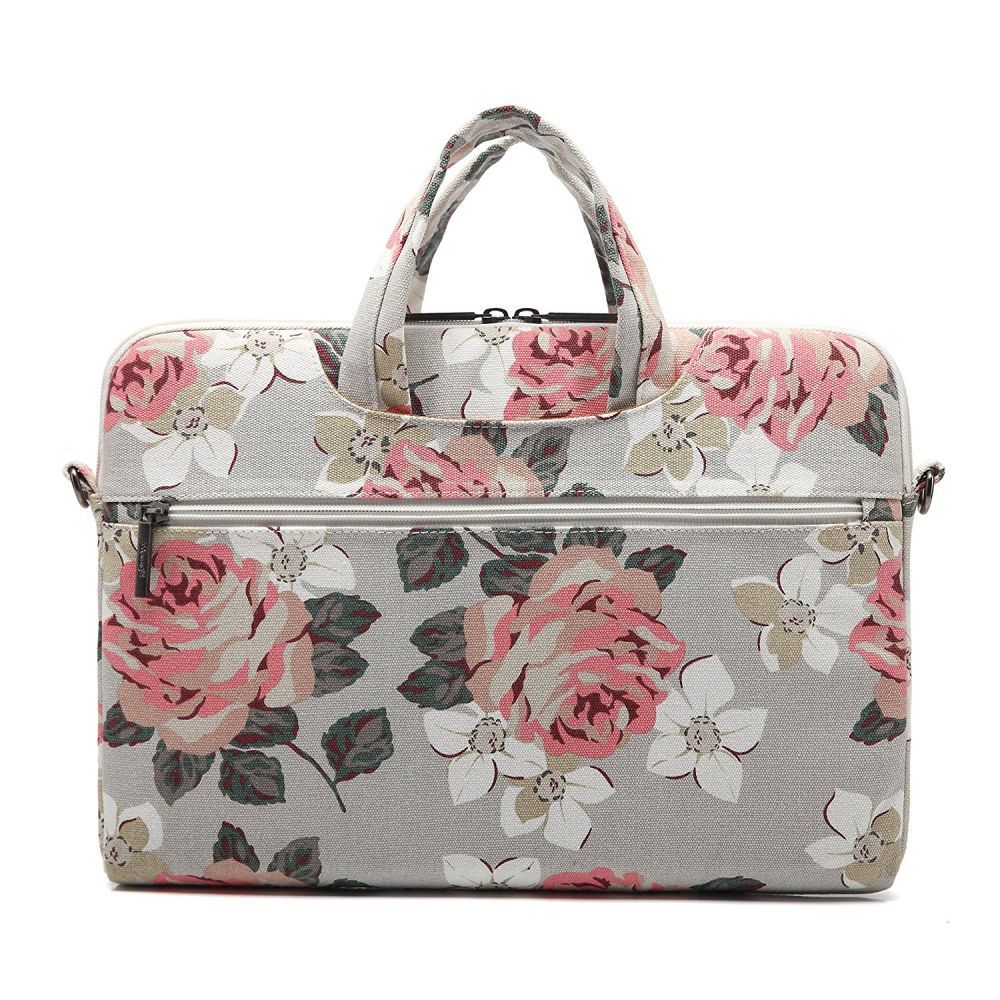 SAC À DOS POUR ORDINATEUR PORTABLE 13"-14" CANVASLIFE BRIEFCASE ORDINATEUR PORTABLE ROSE BLANC