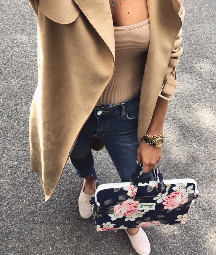 SAC À DOS POUR ORDINATEUR PORTABLE 13"-14" CANVASLIFE SLEEVE ORDINATEUR PORTABLE ROSE BLANC