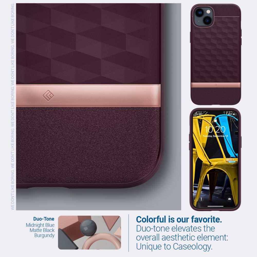 COQUE CASEOLOGY PARALLAX MAG MAGSAFE IPHONE 14 PLUS BOURGOGNE