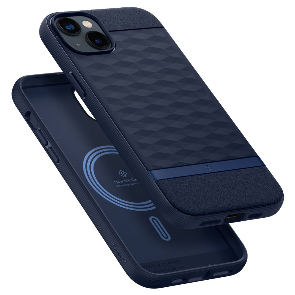 COQUE CASEOLOGY PARALLAX MAG MAGSAFE IPHONE 14 PLUS BLEU MINUIT