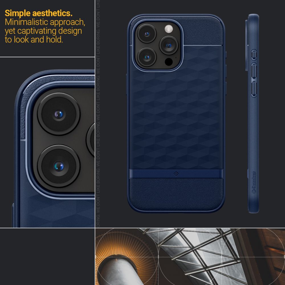 COQUE CASEOLOGY PARALLAX MAG MAGSAFE IPHONE 15 PRO MAX BLEU MINUIT