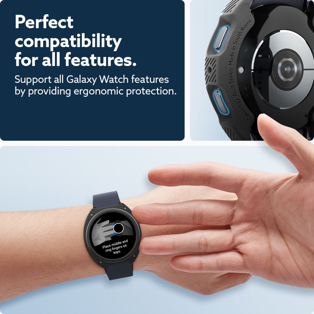 COQUE POUR SAMSUNG GALAXY WATCH 7 (47 MM) CASEOLOGY VAULT NOIR MATTE