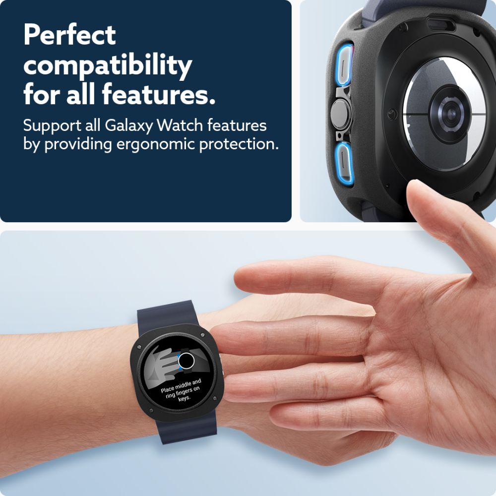 COQUE DE PROTECTION POUR SAMSUNG GALAXY WATCH ULTRA (47 MM) CASEOLOGY VAULT NOIR MATTE