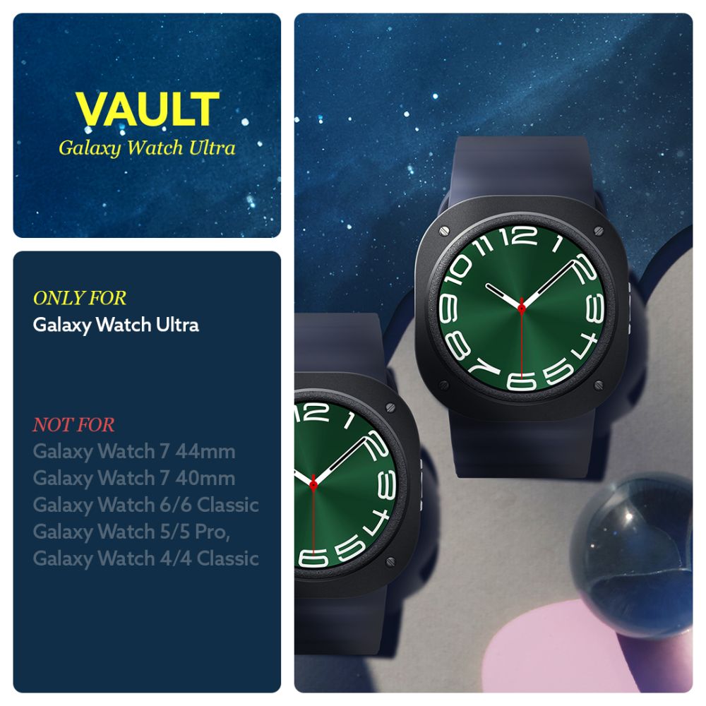 COQUE DE PROTECTION POUR SAMSUNG GALAXY WATCH ULTRA (47 MM) CASEOLOGY VAULT NOIR MATTE
