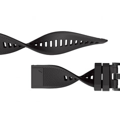 BRACELET EN SILICONE POUR GARMIN 26MM FENIX 3 / 5X / 3HR / 5X PLUS / 6X / 6X PRO / 7X DOOP DISCOVERER NOIR