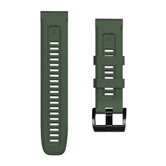 BRACELET EN SILICONE POUR GARMIN 26MM FENIX 3 / 5X / 3HR / 5X PLUS / 6X / 6X PRO / 7X DOOP EXPLORER VERT ARMÉE