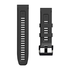 BRACELET EN SILICONE POUR GARMIN 26MM FENIX 3 / 5X / 3HR / 5X PLUS / 6X / 6X PRO / 7X DOOP EXPLORER NOIR