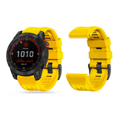 BRACELET EN SILICONE POUR GARMIN 22MM FENIX 5 / 6 / 6 PRO / 7 DOOP EXPLORER 22MM JAUNE