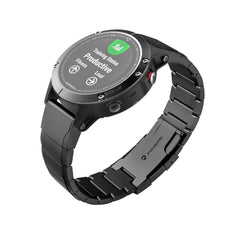 BRACELET EN MÉTAL POUR GARMIN 26MM FENIX 3 / 5X / 3HR / 5X PLUS / 6X / 6X / 7 X PRO DOOP STEELBAND NOIR