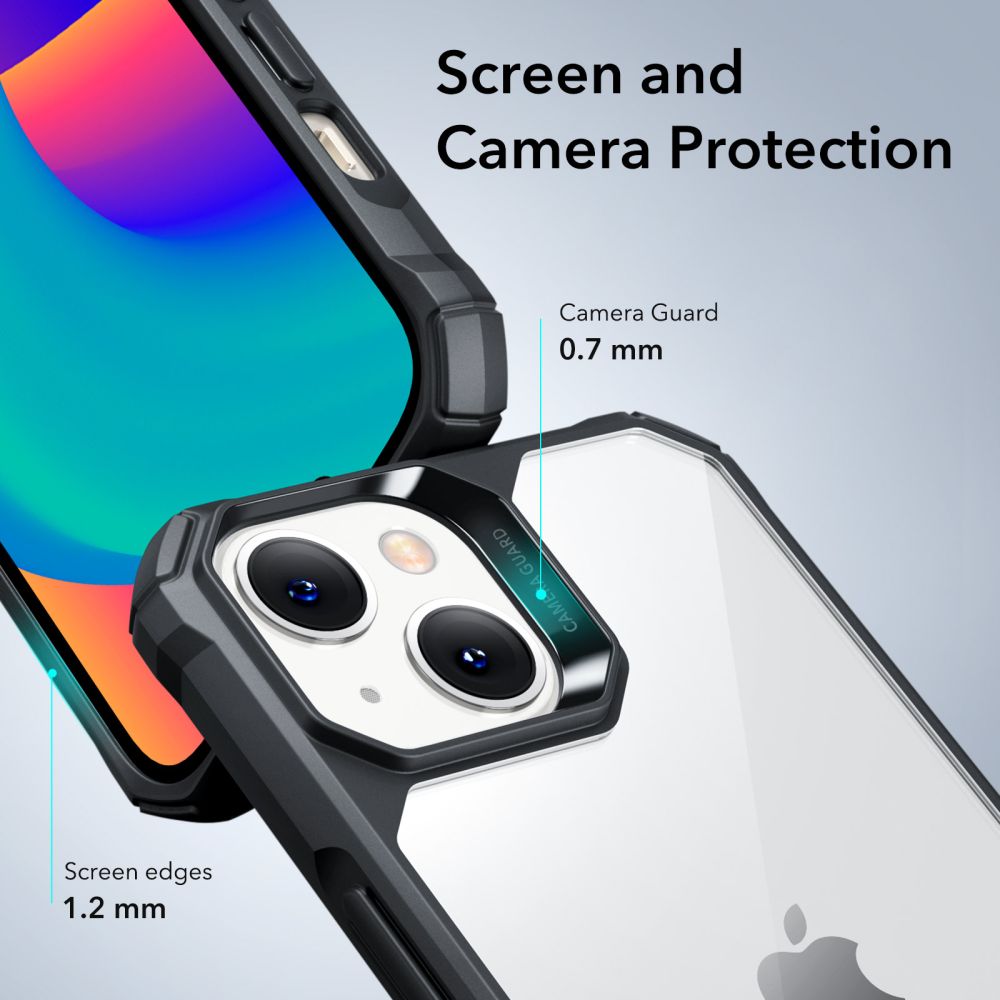 COQUE ESR AIR ARMOR IPHONE 14 PLUS TRANSPARENT/NOIR