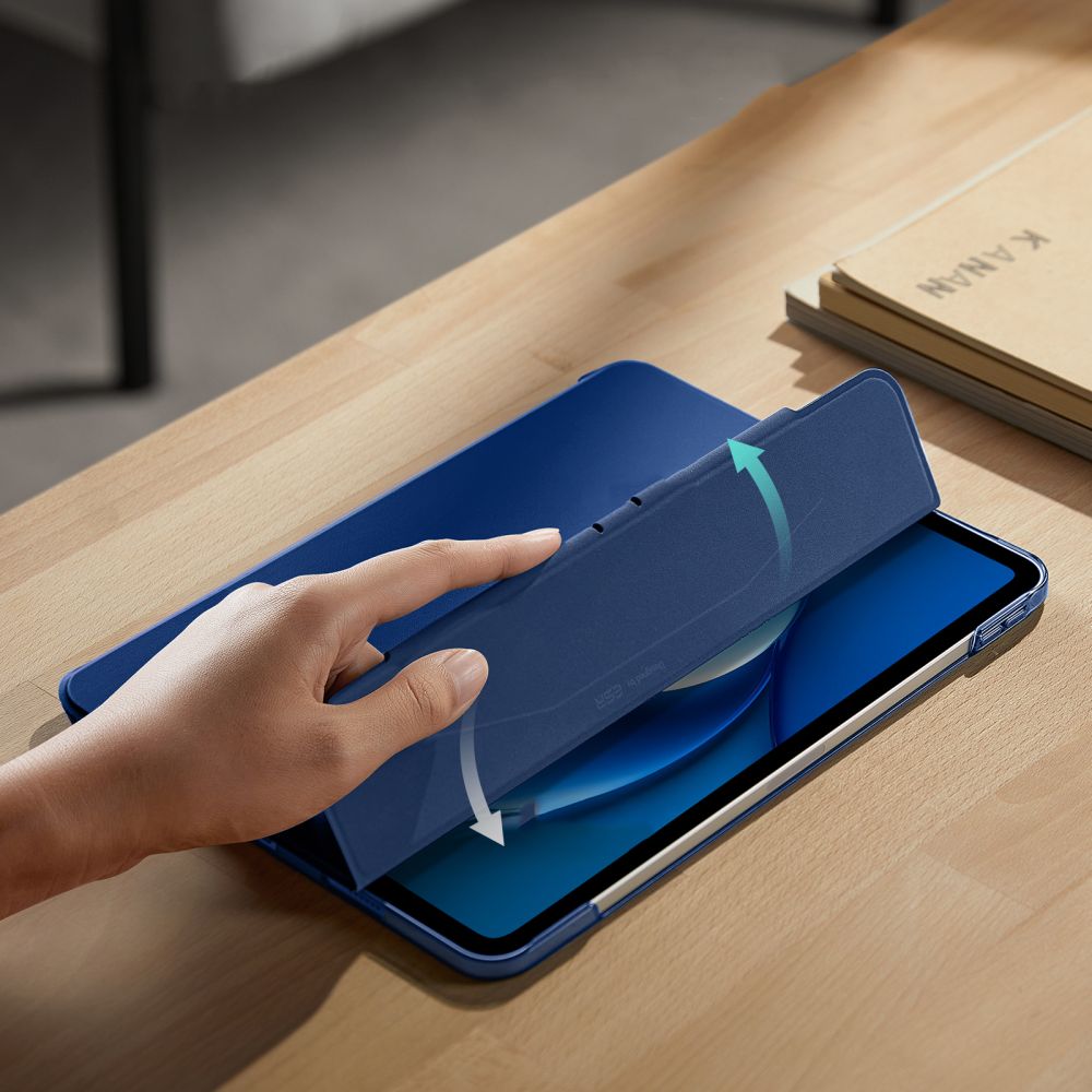 COUVERTURE ESR ASCEND TRIFOLD IPAD AIR 10.9 4 / 5 / 2020-2022 / 11 6 / 2024 BLEU FONCÉ