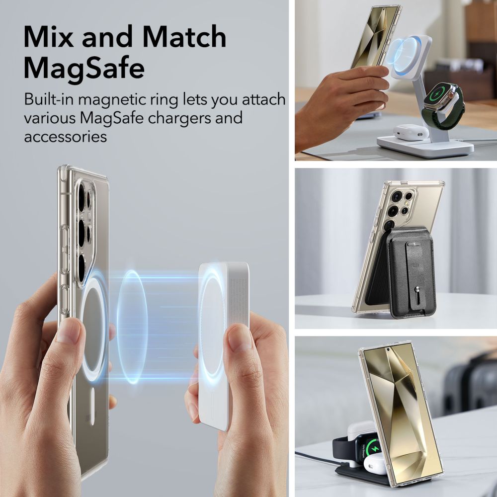 COUVERTURE ESR CH HALOLOCK MAGSAFE GALAXY S24 ULTRA TRANSPARENT