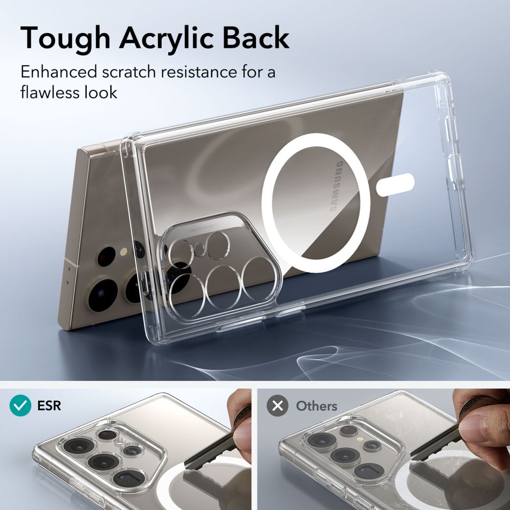 COUVERTURE ESR CH HALOLOCK MAGSAFE GALAXY S24 ULTRA TRANSPARENT