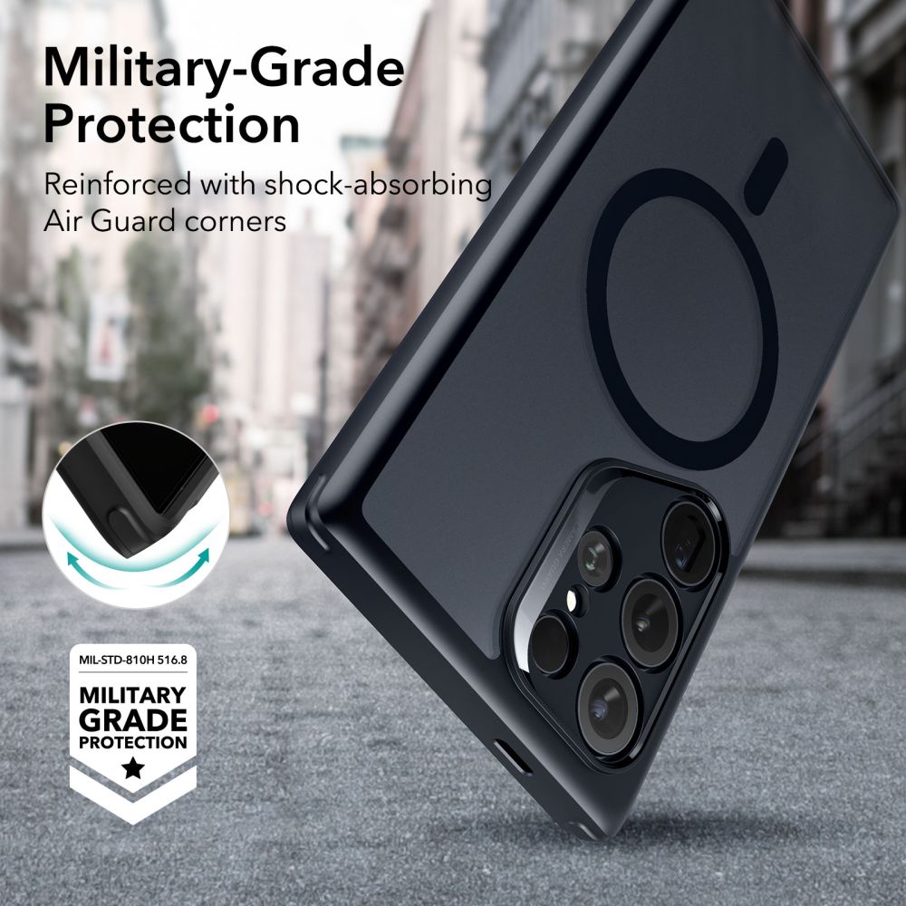 COUVERCLE ESR CH HALOLOCK MAGSAFE GALAXY S24 ULTRA NOIR FROSTED