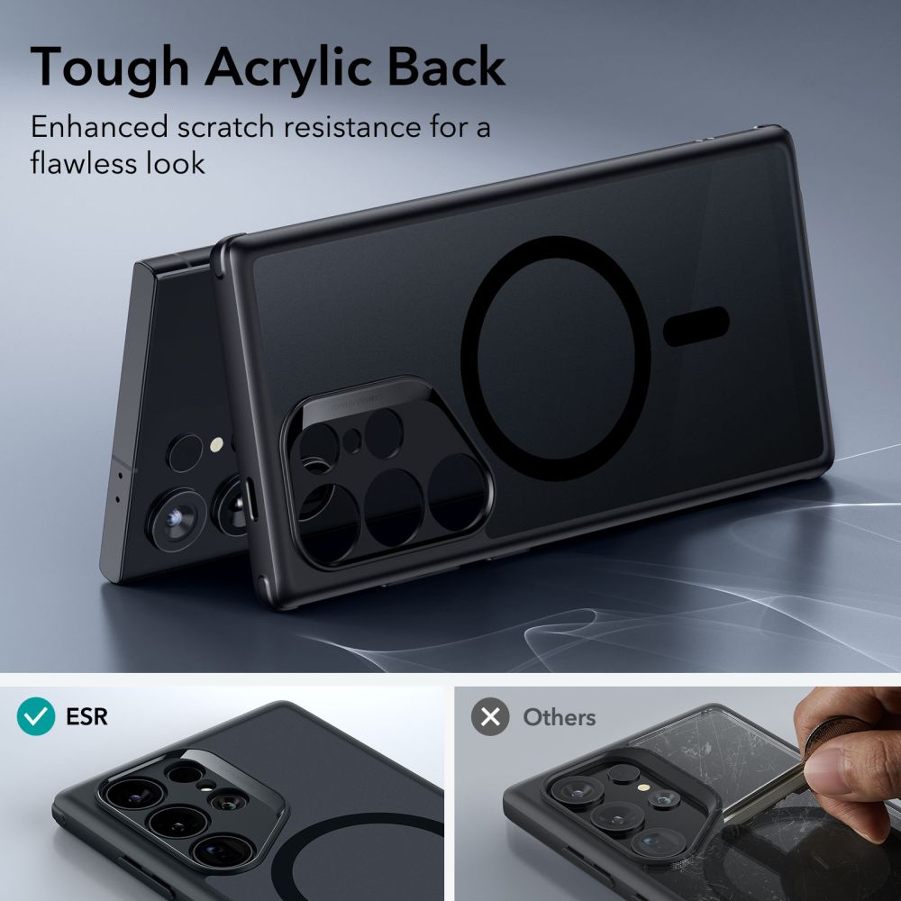 COUVERCLE ESR CH HALOLOCK MAGSAFE GALAXY S24 ULTRA NOIR FROSTED