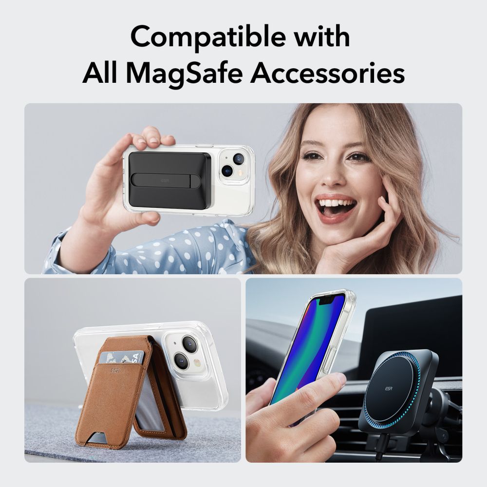 COQUE ESR CH HALOLOCK MAGSAFE IPHONE 13 / 14 TRANSPARENT