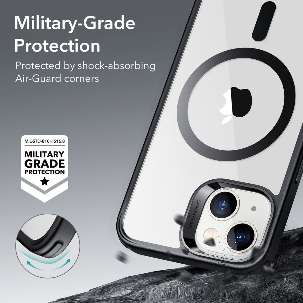 COQUE ESR CH HALOLOCK MAGSAFE IPHONE 14 PLUS TRANSPARENT/NOIR