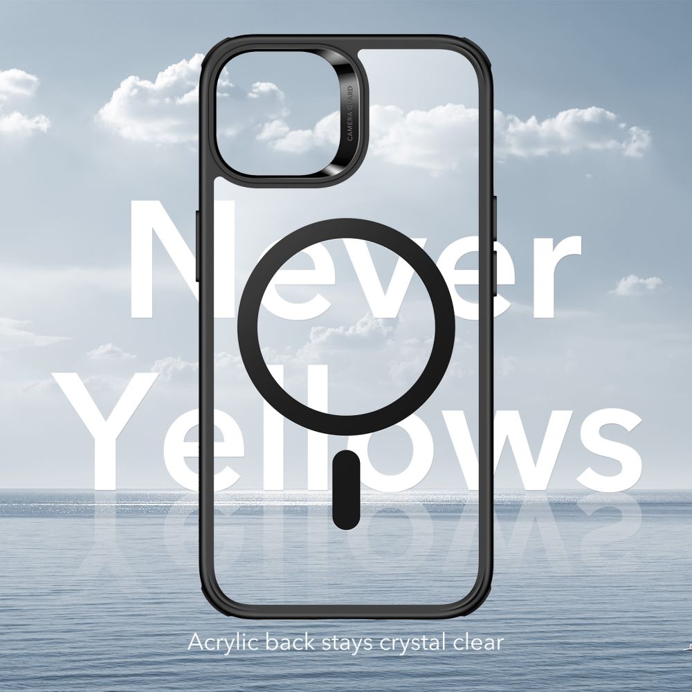 COQUE ESR CH HALOLOCK MAGSAFE IPHONE 14 PLUS TRANSPARENT/NOIR