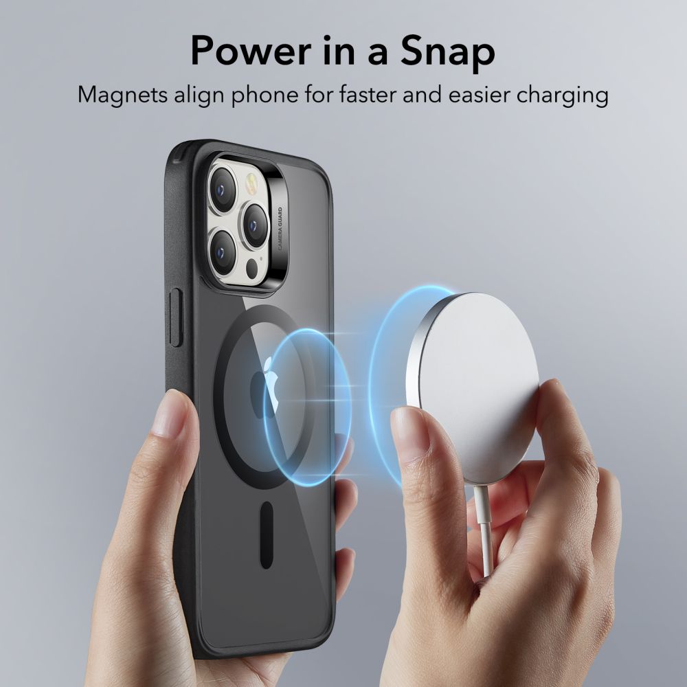 COUVERCLE ESR CH HALOLOCK MAGSAFE IPHONE 14 PRO MAX NOIR FROSTED