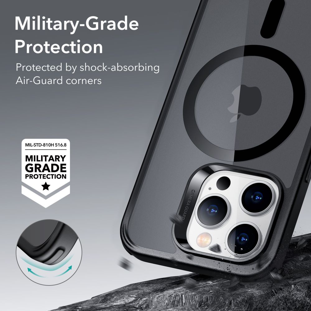COUVERCLE ESR CH HALOLOCK MAGSAFE IPHONE 14 PRO MAX NOIR FROSTED
