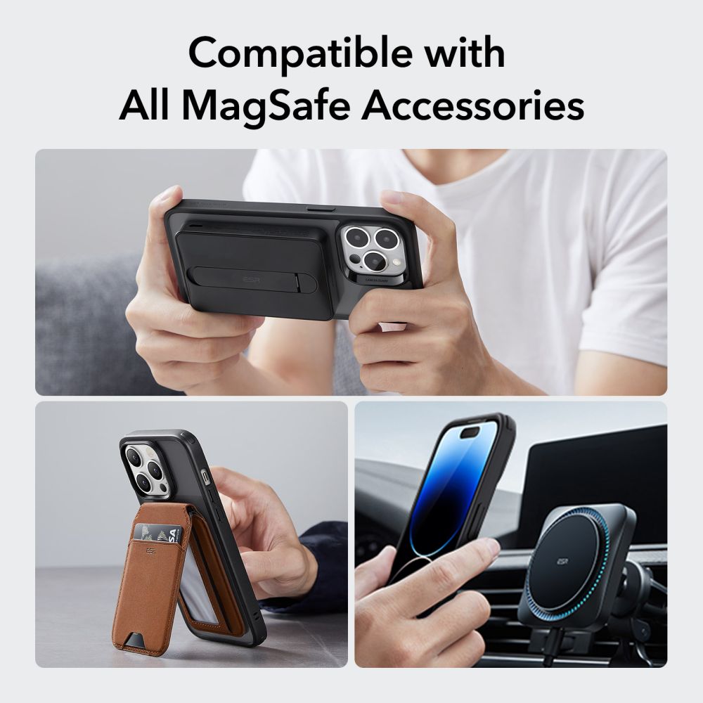 COUVERCLE ESR CH HALOLOCK MAGSAFE IPHONE 14 PRO MAX NOIR FROSTED
