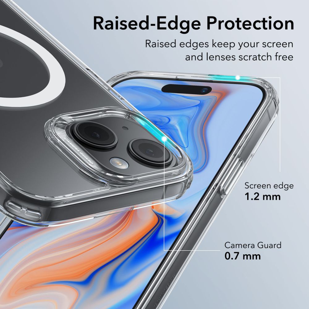 COUVERTURE ESR CH HALOLOCK MAGSAFE IPHONE 15 TRANSPARENT