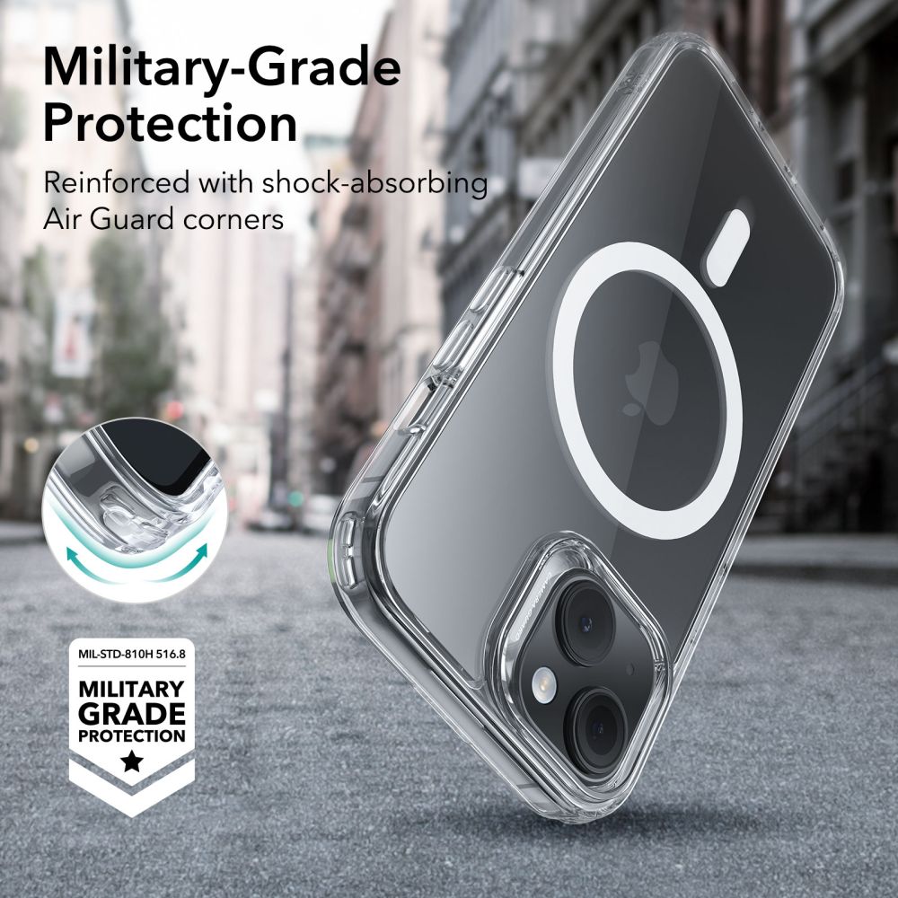 COUVERTURE ESR CH HALOLOCK MAGSAFE IPHONE 15 TRANSPARENT