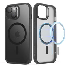 COUVERCLE ESR CH HALOLOCK MAGSAFE IPHONE 15 NOIR FROSTÉ