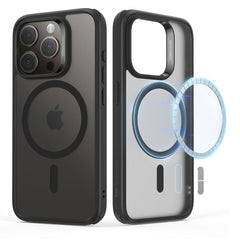 COUVERCLE ESR CH HALOLOCK MAGSAFE IPHONE 15 PRO NOIR FROSTÉ