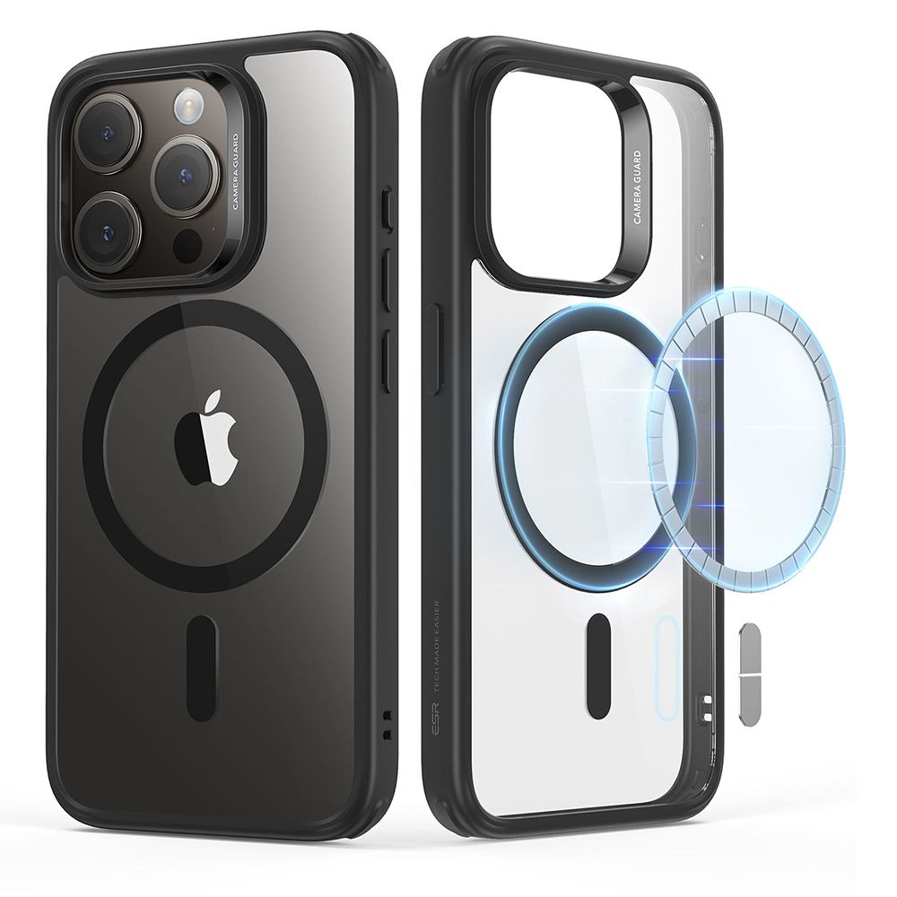 COQUE ESR CH HALOLOCK MAGSAFE IPHONE 15 PRO MAX TRANSPARENT/NOIR