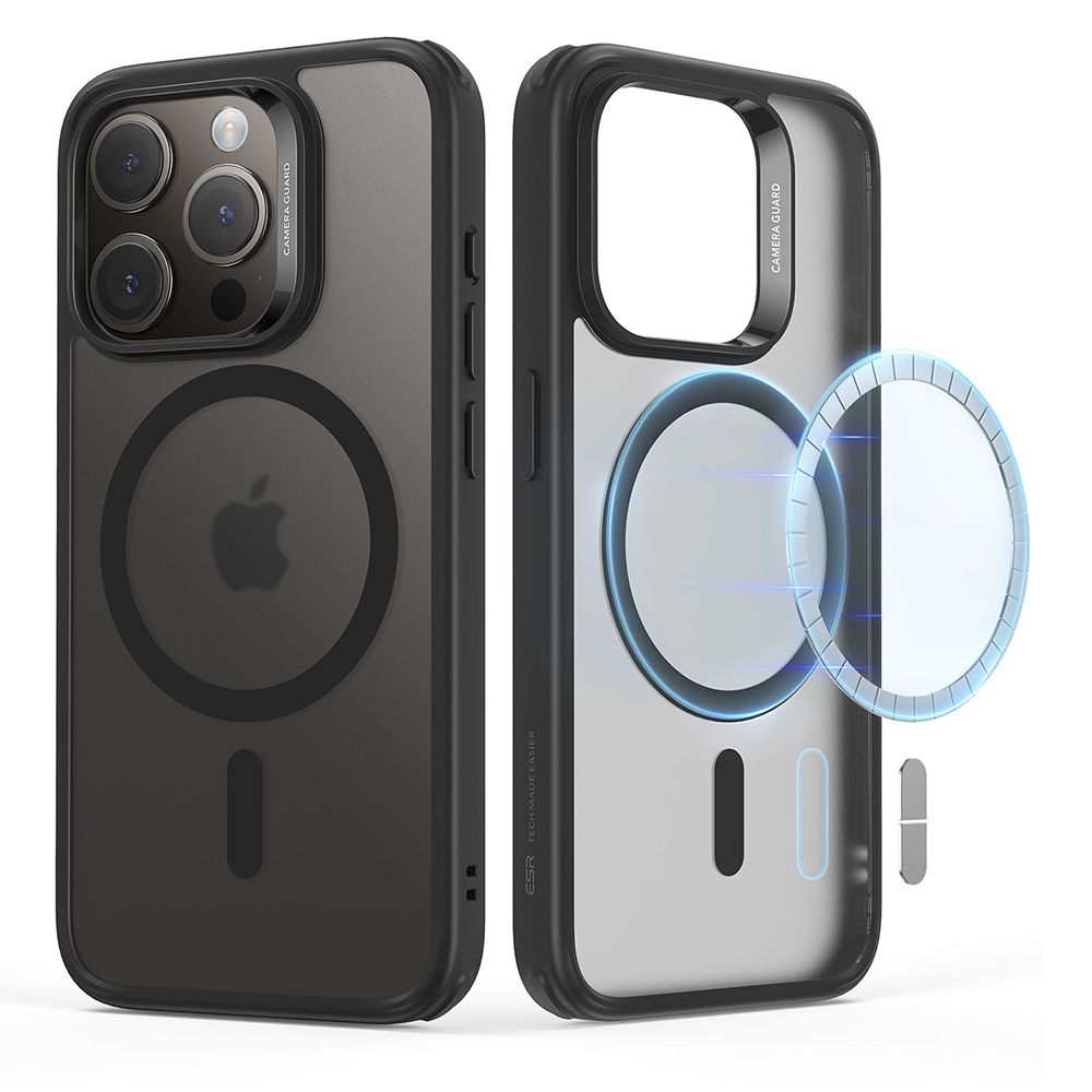 COUVERCLE ESR CH HALOLOCK MAGSAFE IPHONE 15 PRO MAX NOIR FROSTED