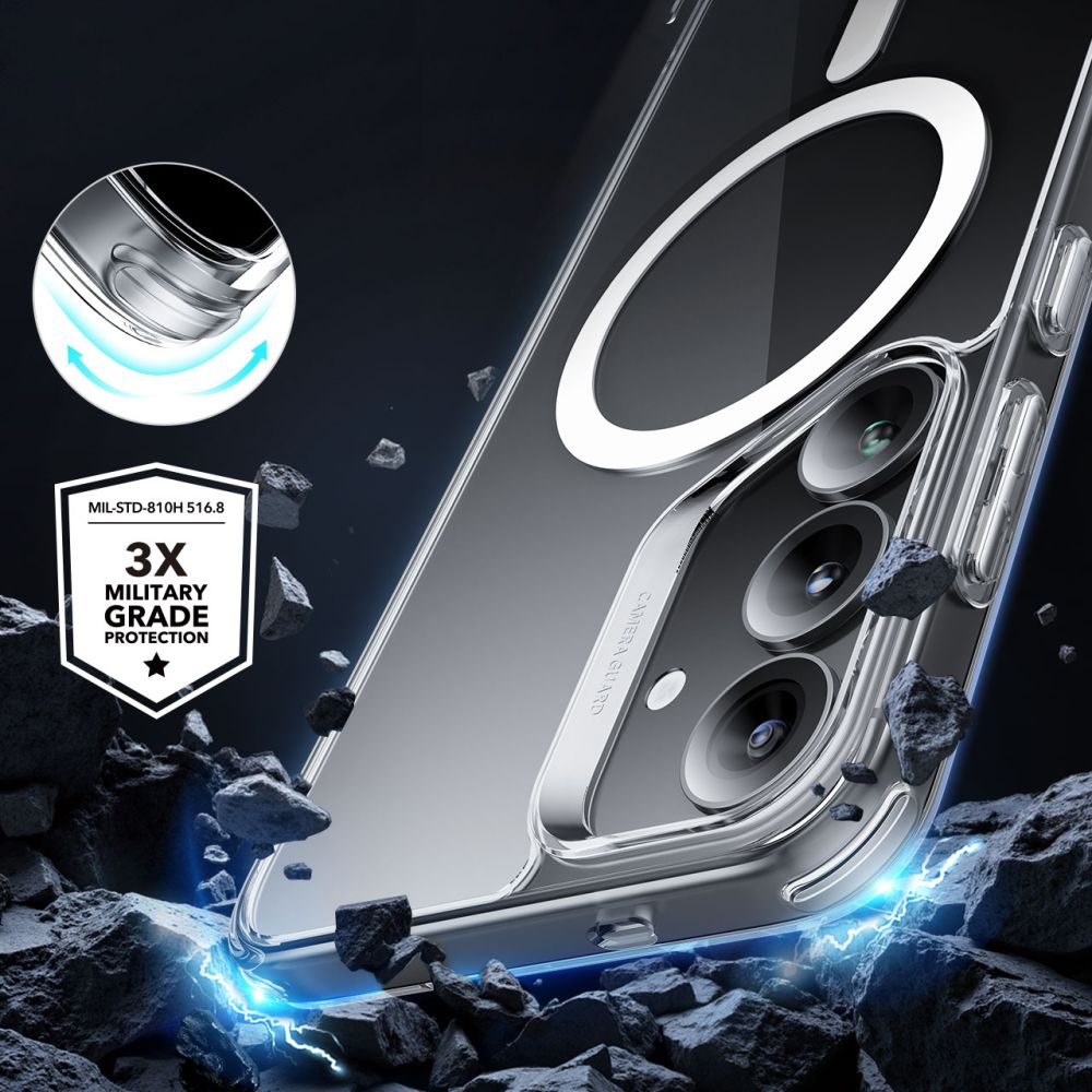 COQUE ESR CLASSIC HYBRID HALOLOCK MAGSAFE GALAXY S25+ PLUS TRANSPARENTE