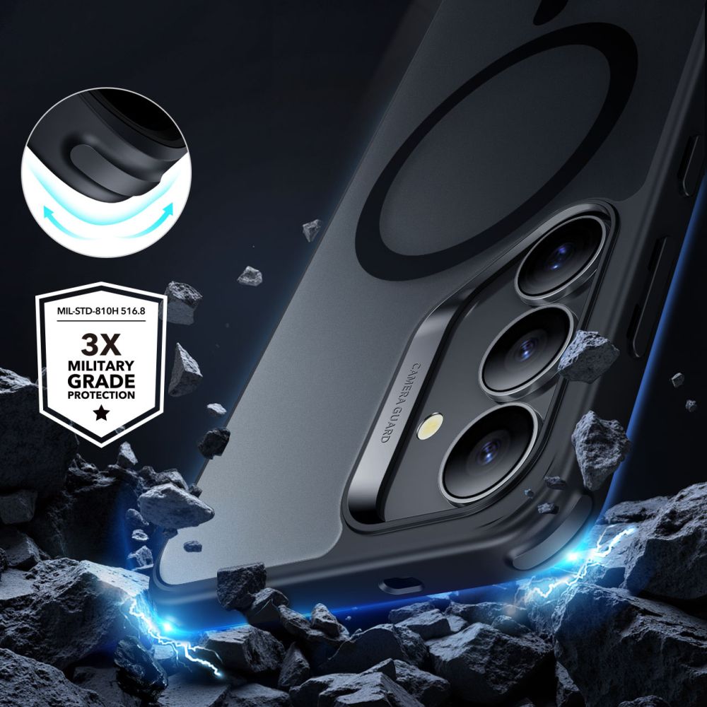 COQUE ESR CLASSIC HYBRID HALOLOCK MAGSAFE GALAXY S25+ PLUS NOIR FROSTED