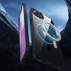 COQUE ESR CLASSIC HYBRID HALOLOCK MAGSAFE IPHONE 16E TRANSPARENT/NOIR