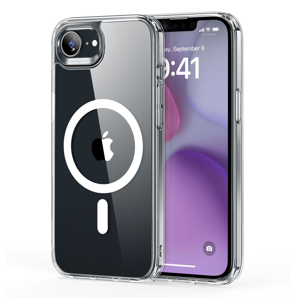 COQUE ESR CLASSIC HYBRID HALOLOCK MAGSAFE IPHONE 16E TRANSPARENTE