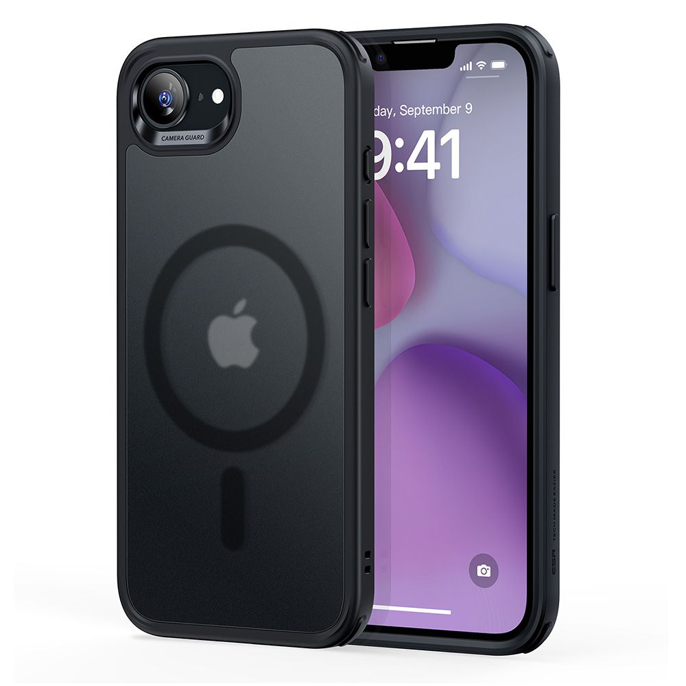 COQUE ESR CLASSIC HYBRID HALOLOCK MAGSAFE IPHONE 16E NOIR FROSTED