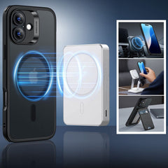 COQUE ESR CLASSIC HYBRID HALOLOCK MAGSAFE & VERRE TREMPÉ IPHONE 16 NOIR FROSTED