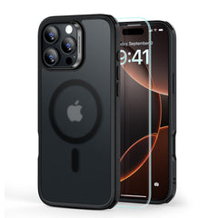 ESR CLASSIC HYBRID HALOLOCK MAGSAFE & VERRE TREMPÉ IPHONE 16 PRO NOIR FROSTED