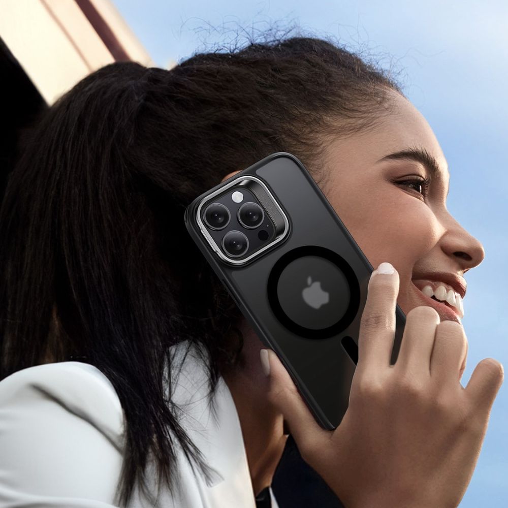 ESR CLASSIC HYBRID SUPPORT HALOLOCK MAGSAFE & VERRE TREMPÉ IPHONE 16 PRO MAX NOIR FROSTED