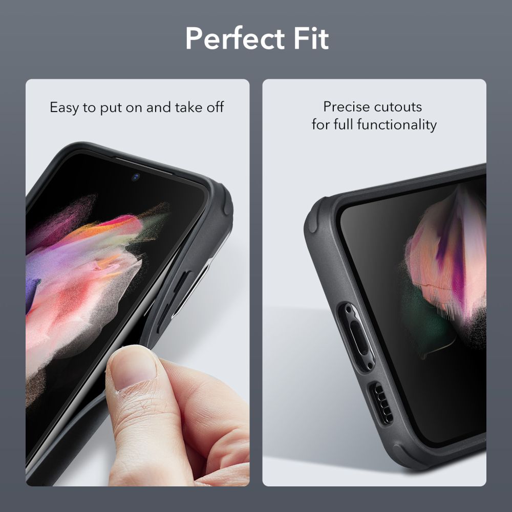 COUVERCLE ESR CLASSIC KICKSTAND GALAXY S23+ PLUS TRANSPARENT/NOIR